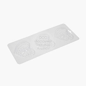 Блістерна форма для шоколаду — Ведмедик на серці