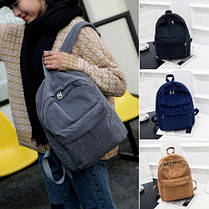 Вельветовий рюкзак унісекс, фото 2