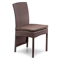 Стілець для кафе Галант без текстилю, каркас алюміній, скриня Коричневий (Pradex ТМ)