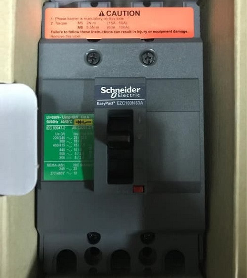 Автоматичний вимикач 3p 63A EZC100 Schneider Electric ezc100n3063