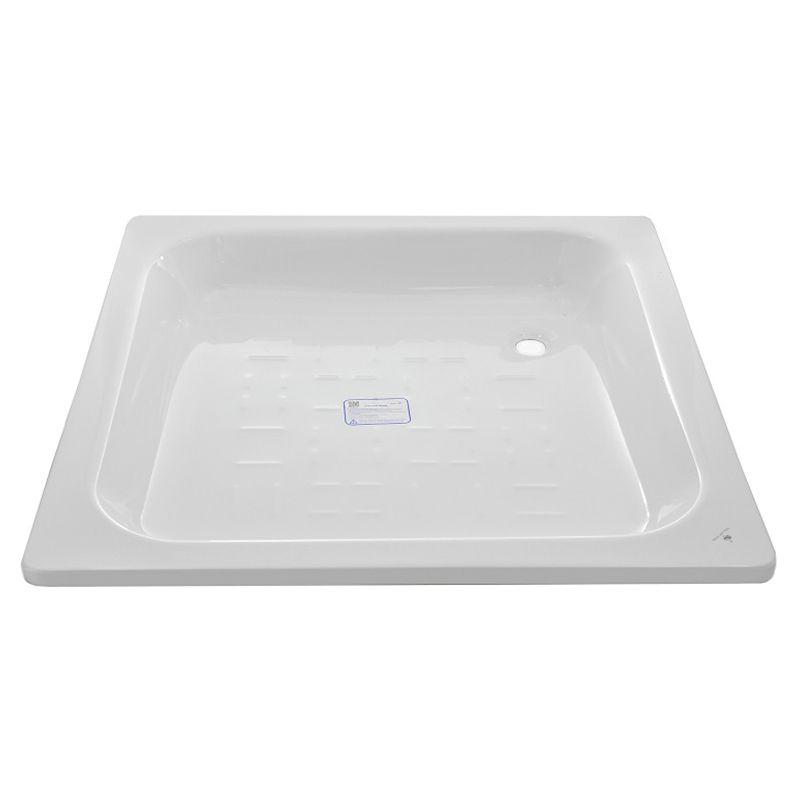 Піддон для душу квадратний 80*80*14,5 см (сталевий) BLB