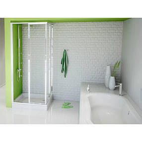 Піддон для душу квадратний 80*80*14,5 см (сталевий) BLB, фото 2