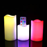 Світлодіодні свічки Color Candle пластикові з пультом керування набір