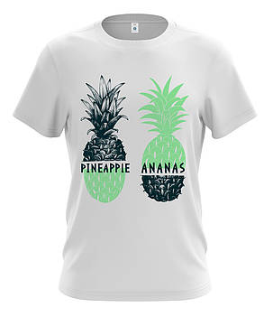 Футболка чоловіча біла "Pineapple", фото 2