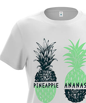 Футболка чоловіча біла "Pineapple", фото 2