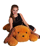 М'яка іграшка Собака 90 см медовий, фото 2