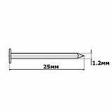 Цвях будівельний 1,2х25мм (100гр.), фото 2