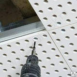 Акустичний шумопоглинальний гіпсокартон Knauf кругла перфорація 1998х1188х12,5 мм, фото 3