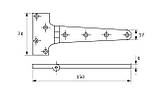 Петля 74х150х4 неіржавка Rye 3480207, фото 2