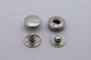 Кнопка альфа, діаметр - 10 мм, колір - нікель, в упаковці - 50 шт, артикул СК 5410