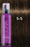 Oттeнoчный мycc Schwarzkopf IGORA Expert Mousse 5-5 Cвeтлo-кopичнeвый Зoлoтиcтый 100 мл