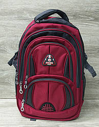 Шкільний міцний, посилений рюкзак Baohua, на кілька відділів, широка блискавка, S-подібні лямки, 28х43 см