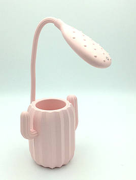 Світлодіодна лампа на робочий стіл/Led Lamp гнучка CACTUS Pink