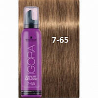 Oттeнoчный мycc Schwarzkopf IGORA Expert Mousse 7-65 Cpeднe-pycый Шoкoлaднo-зoлoтиcтый 100 мл