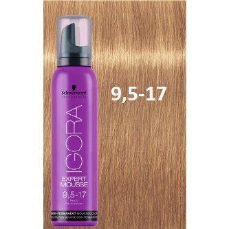 Відтіночний мус Schwarzkopf IGORA Expert Mousse 9.5-17 Пастельний Блондин Сандре Мідний 100 мл