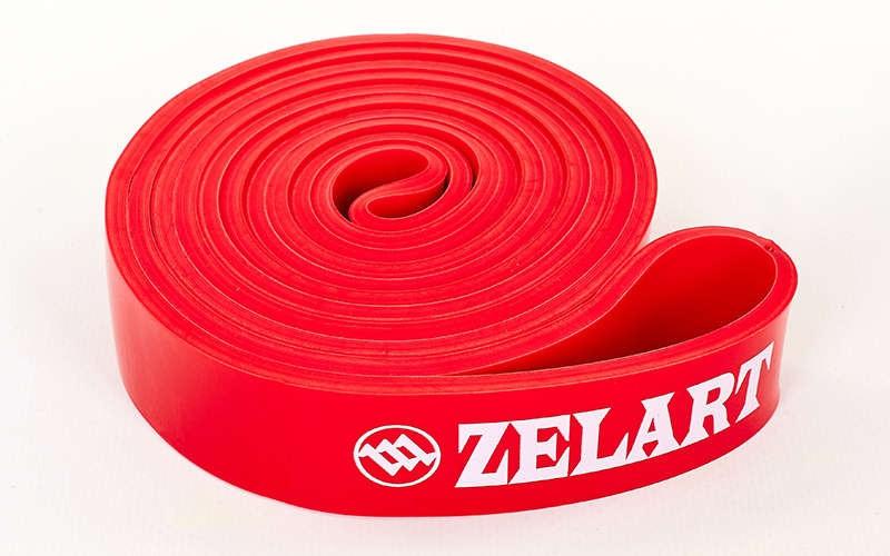 Гума для фітнесу та підтягувань Zelart Power Bands 3917-R потужність S червоний, фото 1
