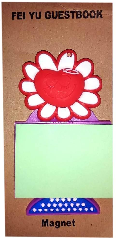 Магніт на холодильник сердечко зі стікером(9х5 см), фото 1