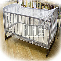 Москитная сетка для детской кроватки 120*60 h=70см универсальная антимоскитная сетка на детскую кроватку манеж