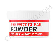 Базовий акрил прозорий для нарощування нігтів Perfect Clear Powder Kodi (60 г)