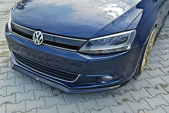 Спліттер Volkswagen Jetta 6 (11-14) тюнінг обвіс губа елерон (V2)