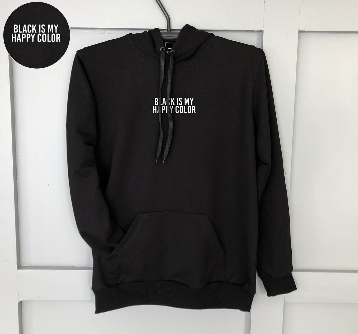 Чоловічий світшот Black is my Happy Color