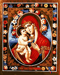 Картина по номерам Феодотьевская икона Божией Матери (BK-GX22605) 40 х 50 см (Без коробки)