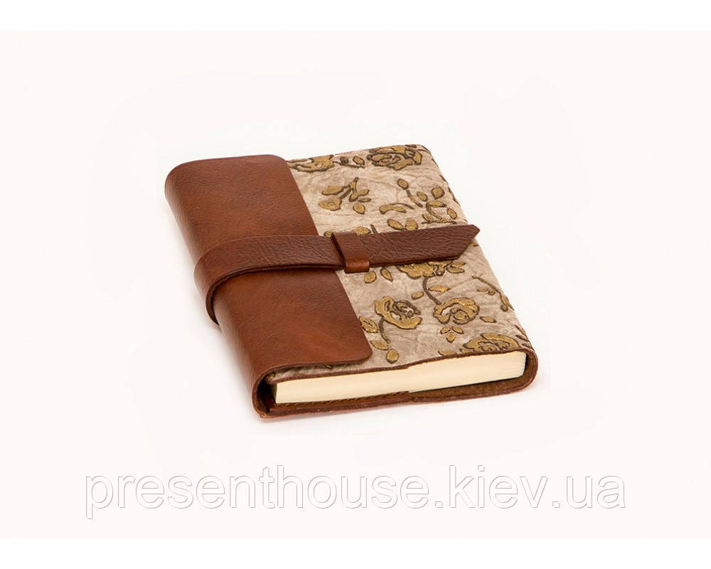 Щоденник шкіряний Італія Roza Rifillable 14*18 см