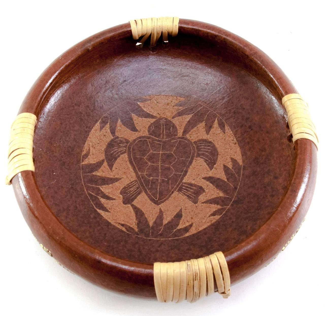 Блюдо теракотове "Черепаха" (d-16.5 h-4.5 см), фото 1