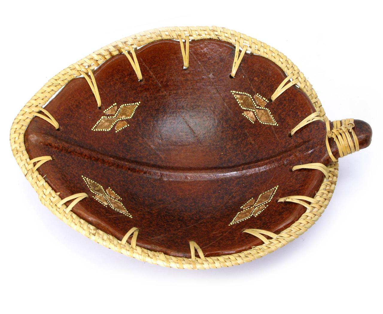 Блюдо теракотове "Лист" (25х20х6 см), фото 1