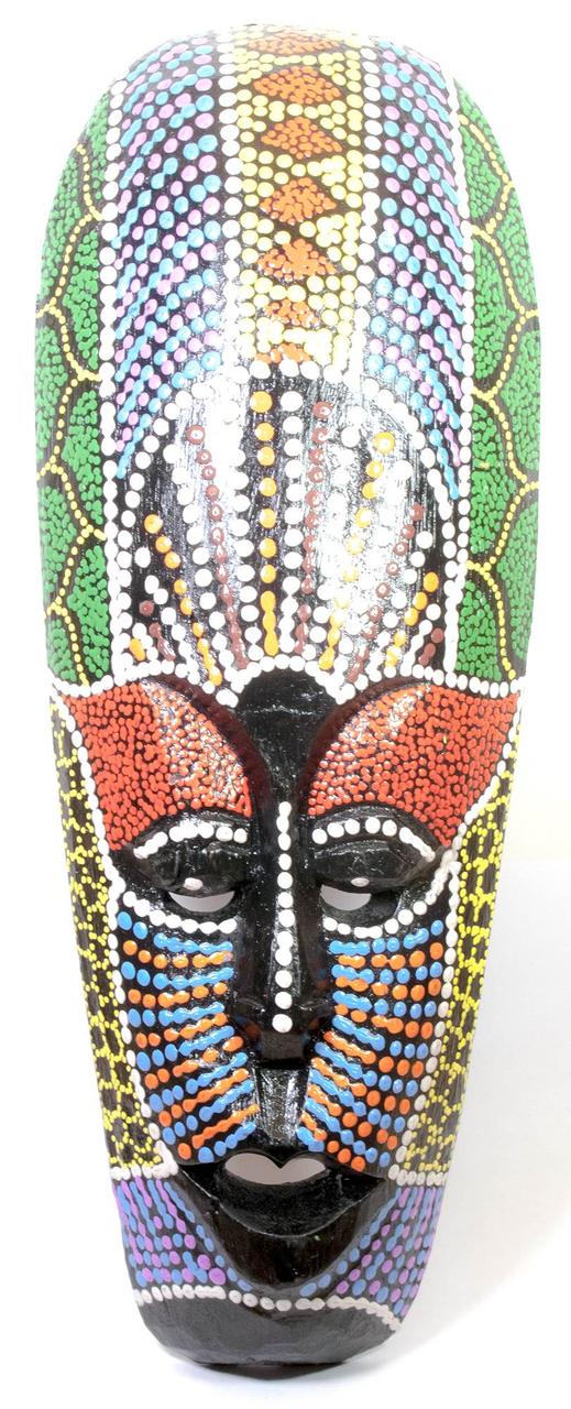 Маска розписна дерев'яна (30х11х2,5 см), фото 1