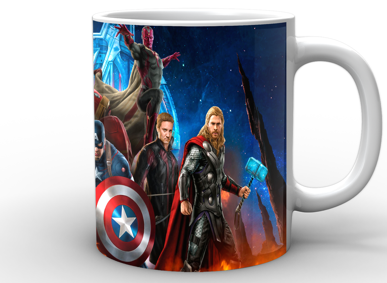 Кружка GeekLand біла Avengers Месники герої AG.02.009, фото 1