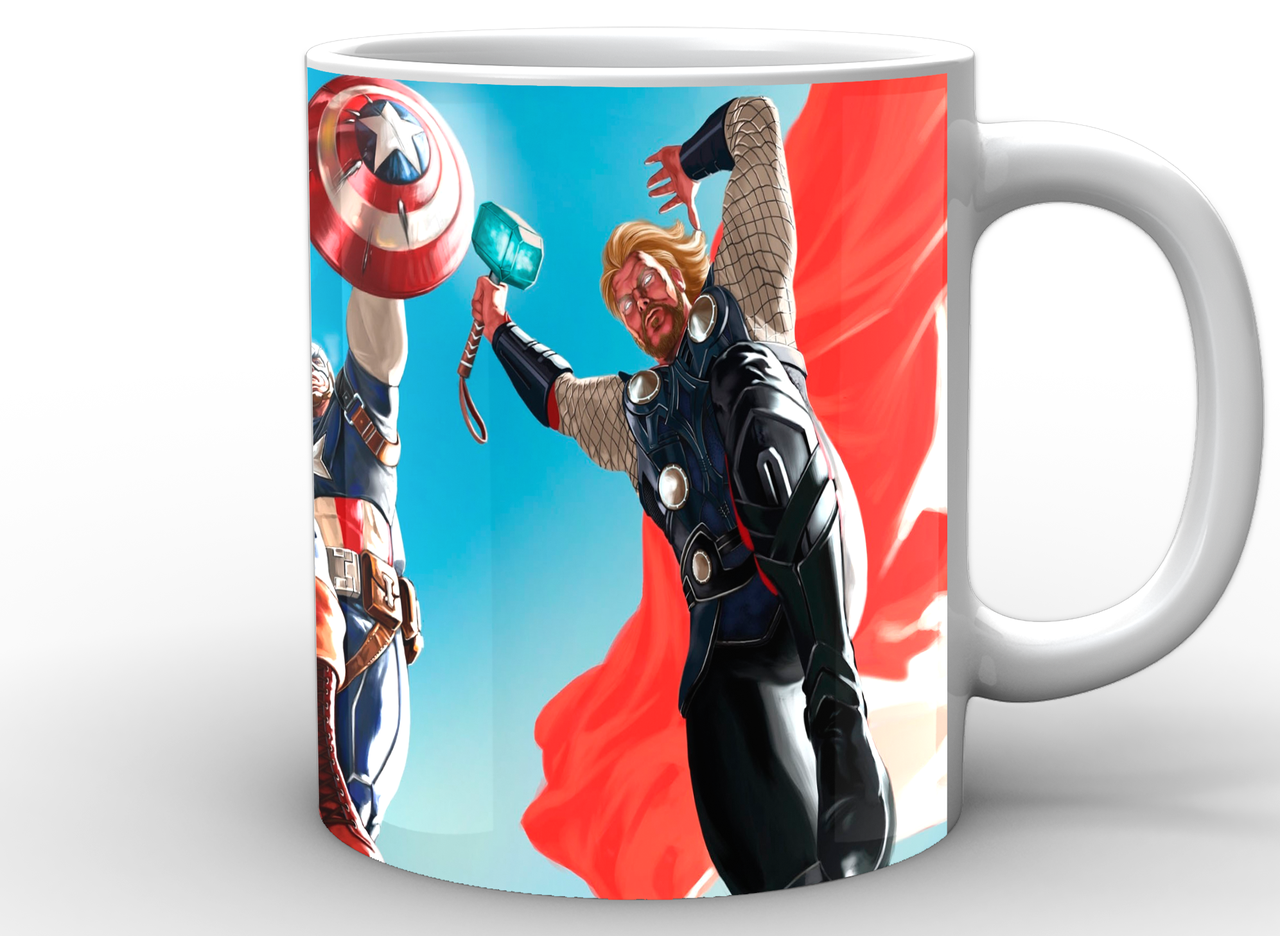 Кухоль GeekLand білий Avengers Месники фан арт AG.02.010, фото 1