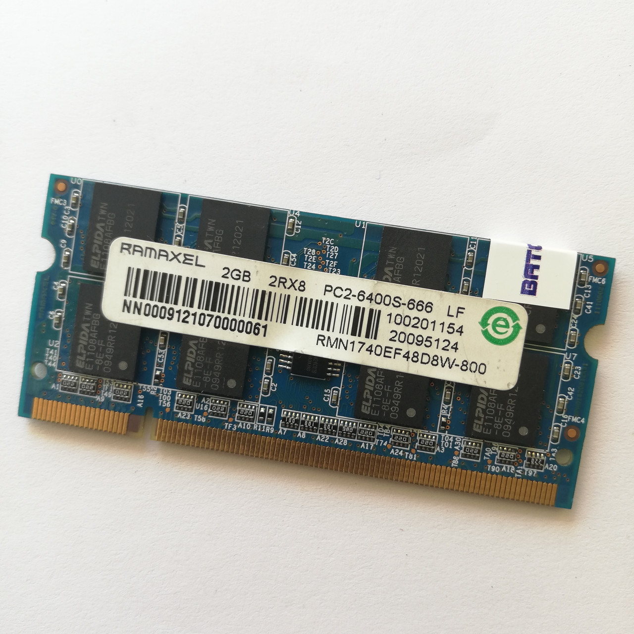 Оперативна пам'ять для ноутбука SODIMM DDR2 2GB 800MHz 6400s Б/В MIX