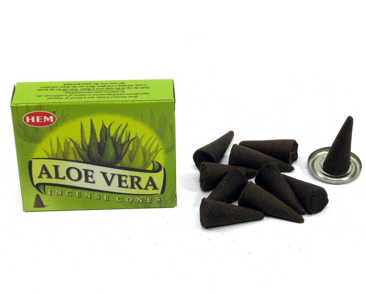 Пахощі Aloe vera "Алое Вера" Hem конусні Індія, фото 1