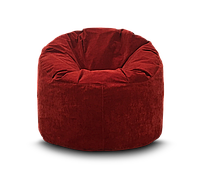 Кресло мешок «Папасан» Красный Экокожа