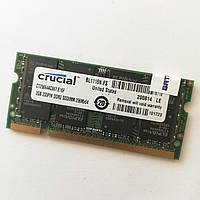 Оперативна пам'ять для ноутбука Crucial SODIMM DDR2 2Gb 667MHz 5300 Б/В MIX