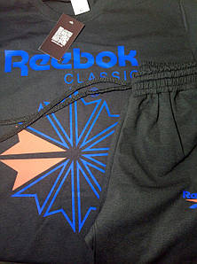 Чоловічий комплект футболка + шорти Reebok чорного кольору "" В стилі Reebok ""