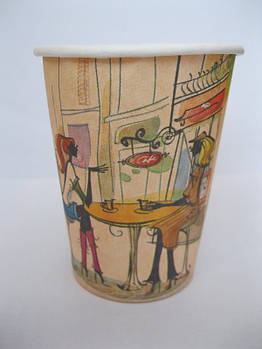 Одноразовий Стаканчик 250 мл кольоровий паперовий