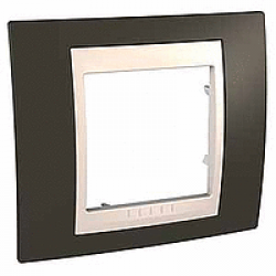 Рамка Schneider-Electric Unica Plus 1-пост хамелеон какао/складова кістка