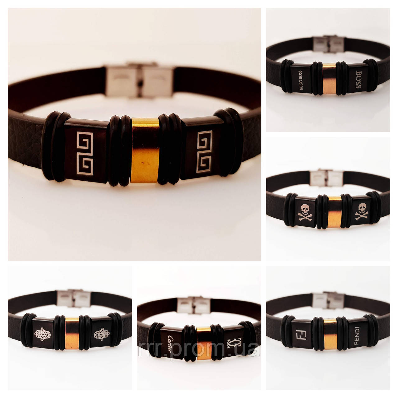 Купить 314. Брендовые мужские браслеты - кожаные браслеты, модные ...