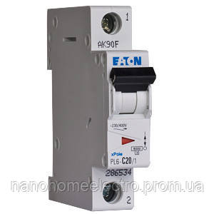 Автоматический выключатель Eaton-Moeller PL6 1P 40A