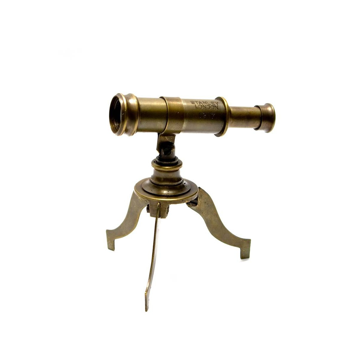 Миниатюрная бронзовая подзорная труба на треноге 10х8х8см (26608) - фото 1 - id-p968201931