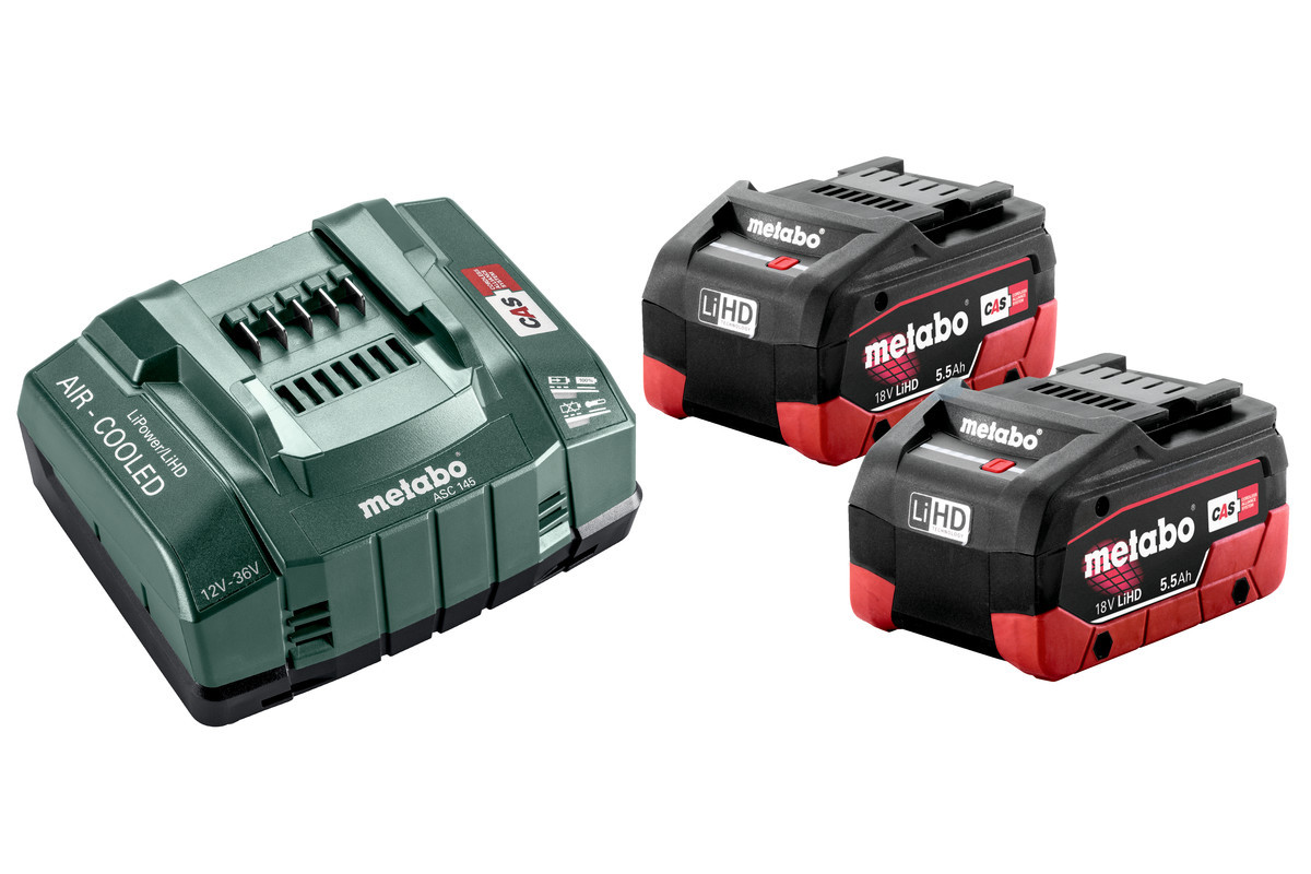 Базовий комплект Metabo 2 x LiHD 5,5 Ah