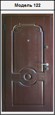 Металеві двері із зовнішніми МДФ (16 мм) накладками - фото 1 - id-p96620752