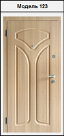 Металеві двері із зовнішніми МДФ (16 мм) накладками 
