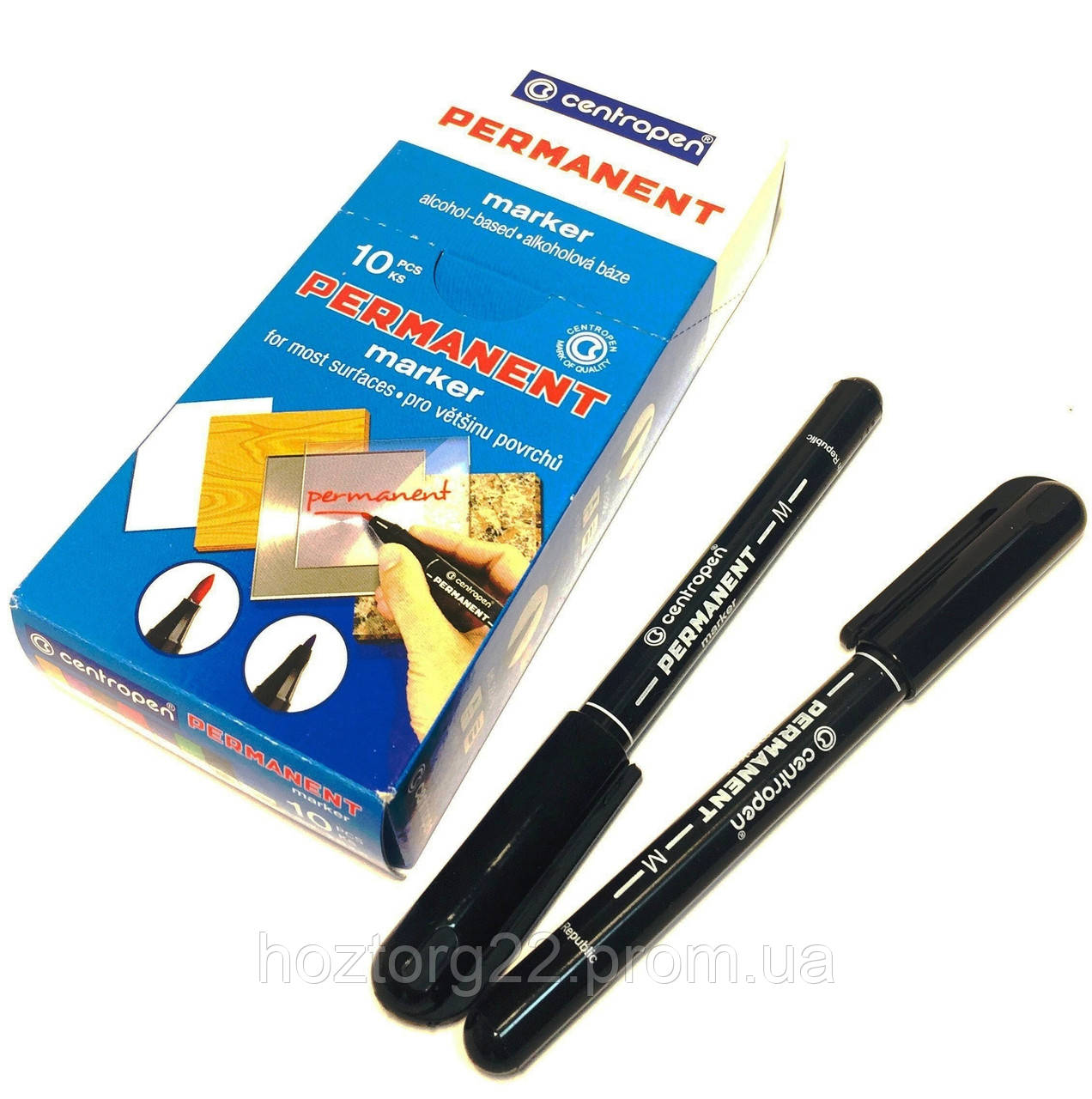 Маркер перманентний тонкий чорний CENTROPEN, ціна 10 грн — Prom.ua (ID ...