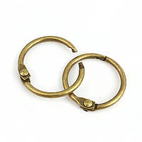 Металлические разъемные кольца 24 мм для сумок ключей бронза для рукоделия