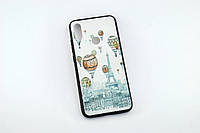 Чехол для телефона Xiaomi Redmi 7 Silicon Glass Print (M7) "Акционная цена"