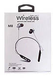 Бездротові Bluetooth навушники Sport Wirless M8, білі, фото 11