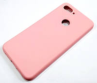 Чехол Silicone Cover для Xiaomi Mi 8 Lite розовый